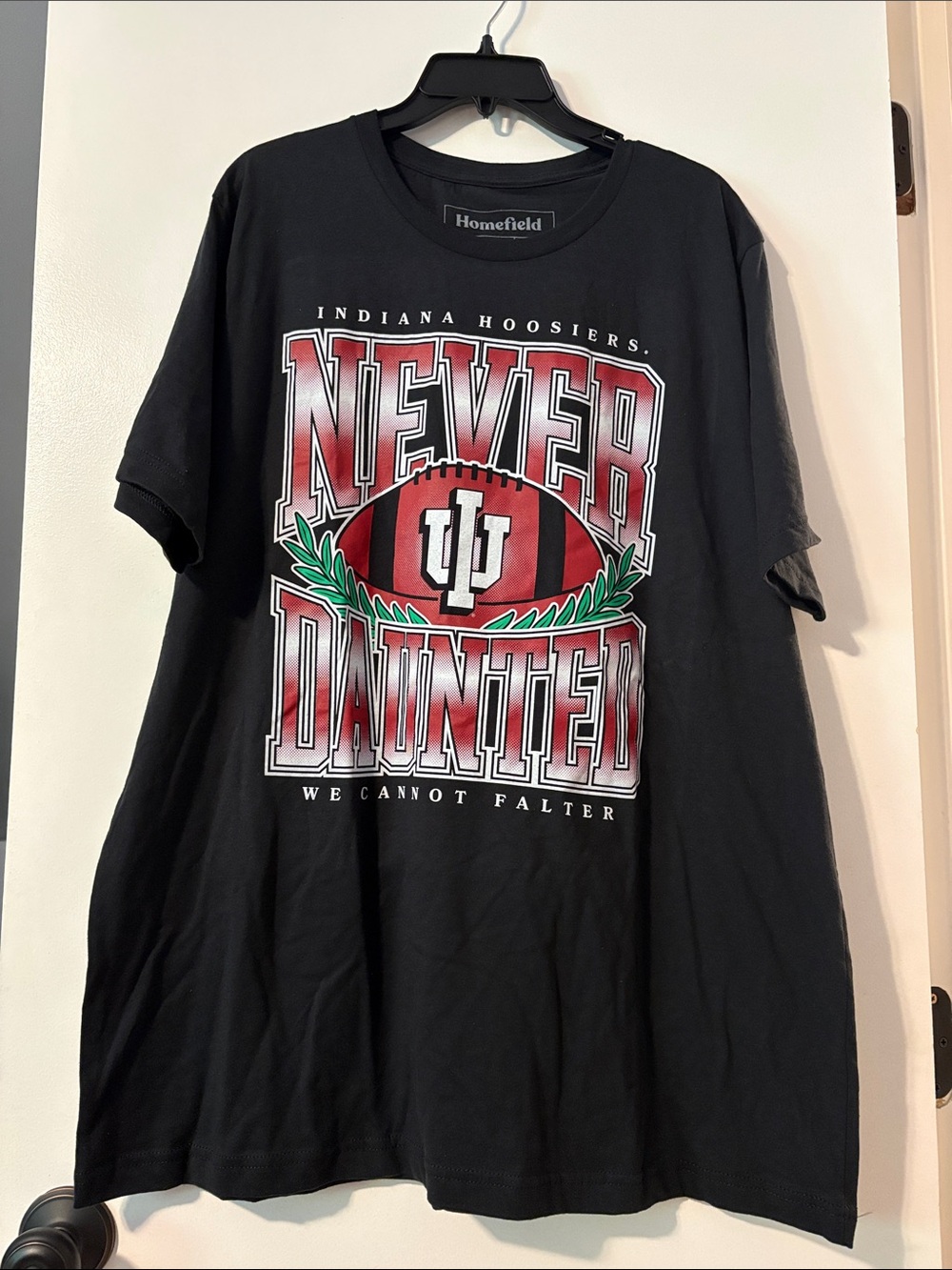 Indiana Hoosiers "Never Daunted" football tee
